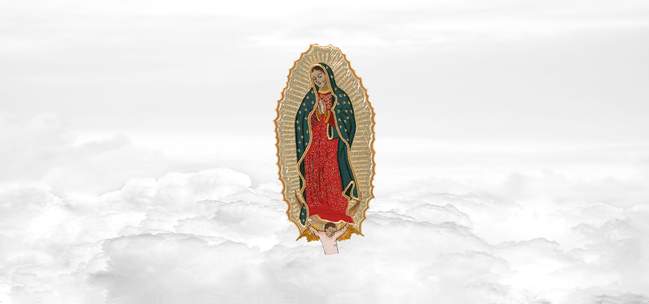 Lady of Guadalupe Clouds White